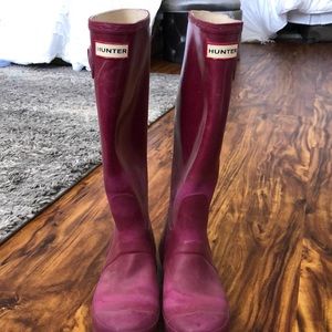 Magenta Hunter Boots